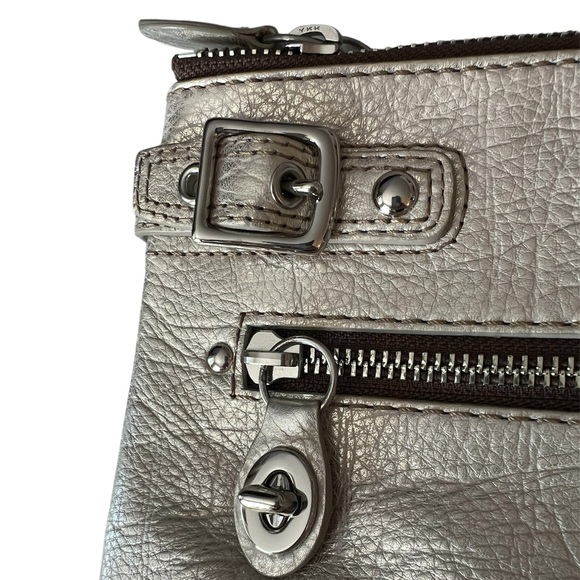 RARE Vintage Coach Legacy Metallic Leather Bridgit Clutch Purse Limited Edition - Picture 15 of 16